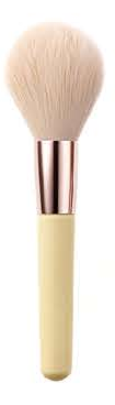 EN-p021-c18: Yellow short-handle round brush - Multiple original colors, handle forms and head profiles