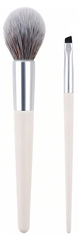ZB-P001-G03: White handle brush pair