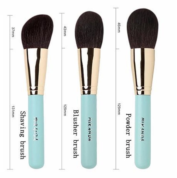 Pale aqua large brush specification grid