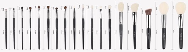 Black handles silver-tone ferrules full specification lineup