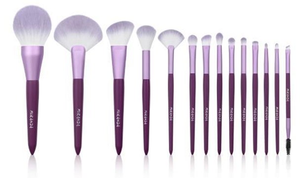 Purple handles lavender bristle brush lineup