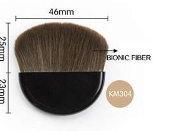 Rounded compact cosmetic brush KM304