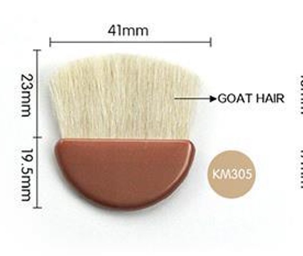Rounded compact cosmetic brush KM305