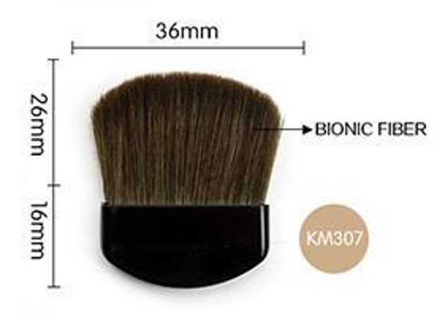 Rounded compact cosmetic brush KM307