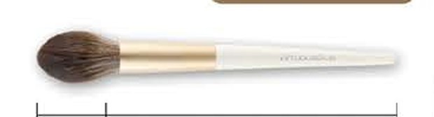Flame blush - White handles, gold-tone ferrules, pale brown heads