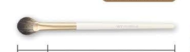 Eye highlighter - White handles, gold-tone ferrules, pale brown heads
