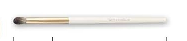 Rounded blending - White handles, gold-tone ferrules, pale brown heads