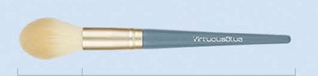 Blush - Blue-gray handles, gold-tone ferrules, cream heads