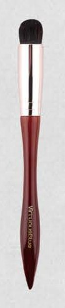 Flat concealer - Burgundy sculpted handles, silver-tone ferrules, dark heads