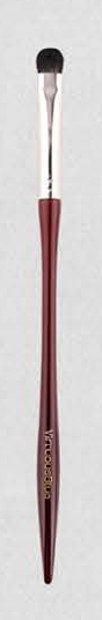 Small eyeshadow - Burgundy sculpted handles, silver-tone ferrules, dark heads