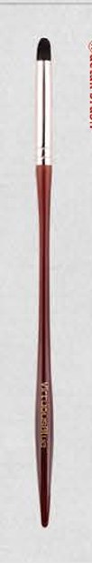 Fine pointed head - Burgundy sculpted handles, silver-tone ferrules, dark heads