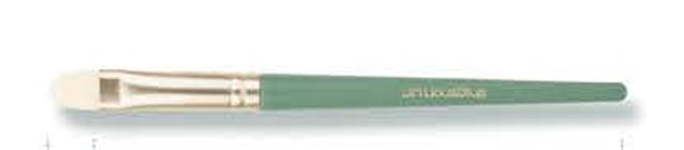 Flat concealer - Mint green handles, gold-tone ferrules, cream heads
