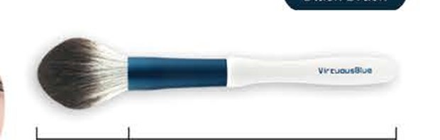 Blush - White handles, reflective-blue ferrules, dark gray/white heads
