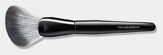 Fan contour - Black handles and ferrules; gray/white heads