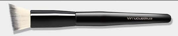 Angled foundation - Black handles and ferrules; gray/white heads