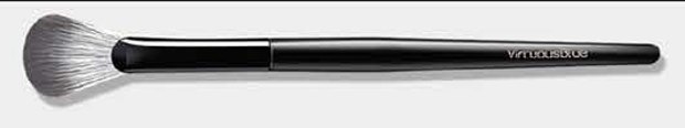 Fan highlighter - Black handles and ferrules; gray/white heads