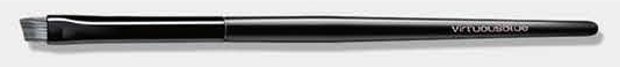 Angled brow - Black handles and ferrules; gray/white heads