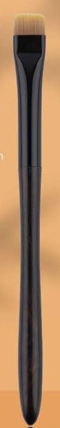 Slim flat concealer black handle - Black short bases and sculpted black handles; brown or flat tan heads
