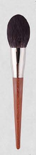 Blush - Red-brown tapered handles, silver-tone ferrules, dark and white-tipped heads