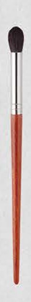 Blending - Red-brown tapered handles, silver-tone ferrules, dark and white-tipped heads