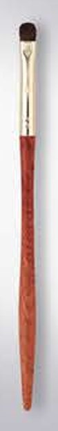 Tiny detail - Red-brown handles, gold-tone ferrules, brown heads