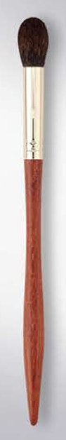 Large flame blending - Red-brown handles, gold-tone ferrules, brown heads