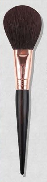 Powder - Dark tapered handles, rose-gold-tone ferrules, brown heads