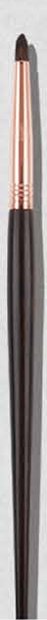 Tapered blending - Dark tapered handles, rose-gold-tone ferrules, brown heads