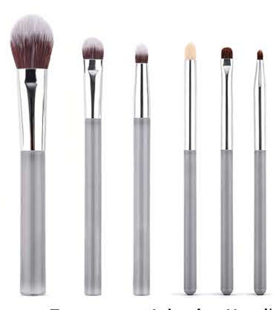 Gray and clear-looking handle brush family - Multiple original colors, handle forms and head profiles