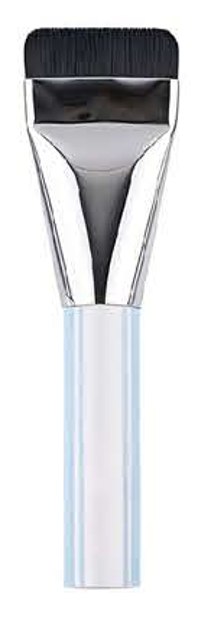 Wide flat black-head pale-blue handle - Silver-tone, pastel, black and translucent-looking handles and bases