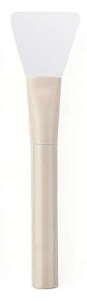 White wide paddle cream handle - Silver-tone, pastel, black and translucent-looking handles and bases