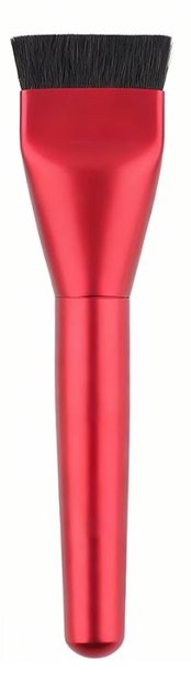 Wide flat dark head and red handle
