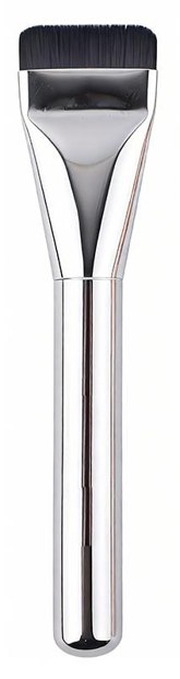 Wide flat dark head, silver-finish handle