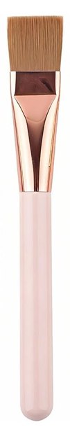 Squared brown head and pink handle