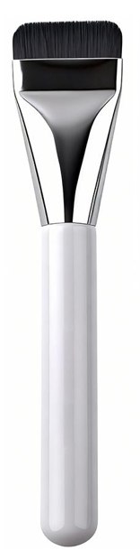 Wide flat dark head and silver-tone handle