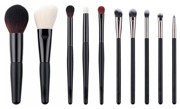 Black handle brush lineup