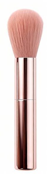 Compact rose-finish rounded brush