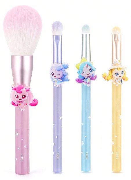 Pastel handles with decorative characters