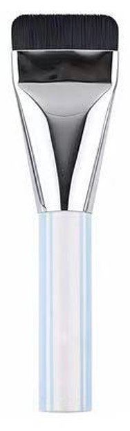 Wide flat dark head and pale blue handle