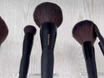 Another angle of the long black-handle samples