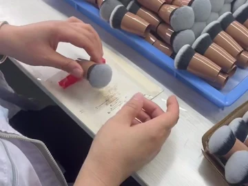 Compact brush handling beside aligned trays
