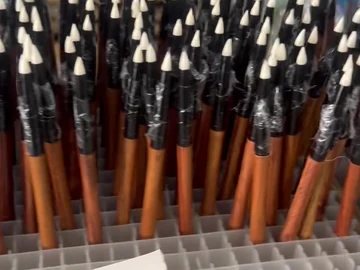 Close view of the upright handle rack
